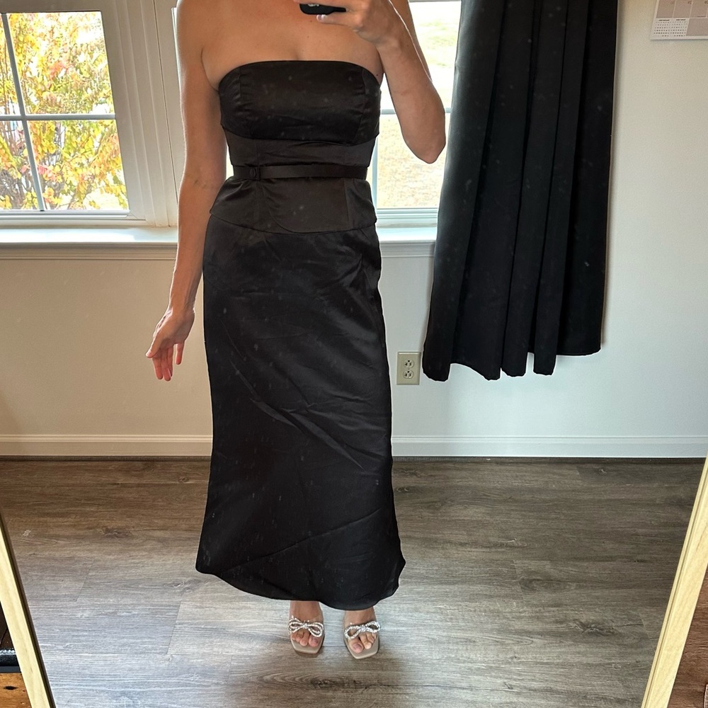 Moda International Black 2 Piece Formal Dress - Picture 2 of 7
